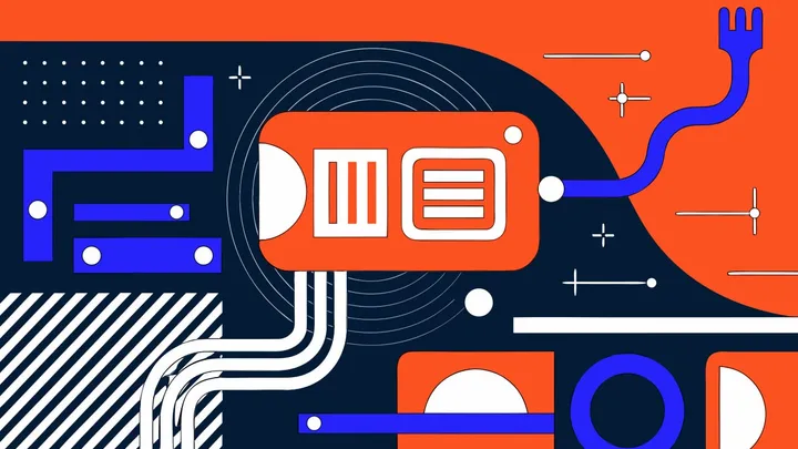 Abstract flat-vector editorial illustration for "Firebase Retires the Vertex AI Name, Changes Your Default Region"