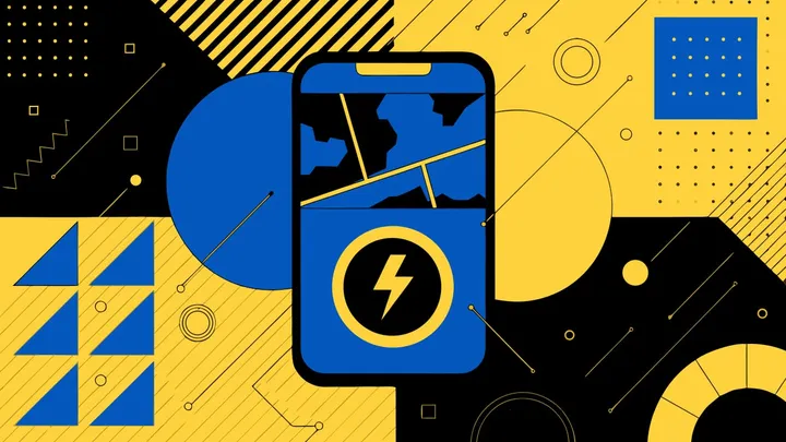 Abstract flat-vector editorial illustration for "Firebase's Newest Gemini Models Are Cheaper, Not Bigger"
