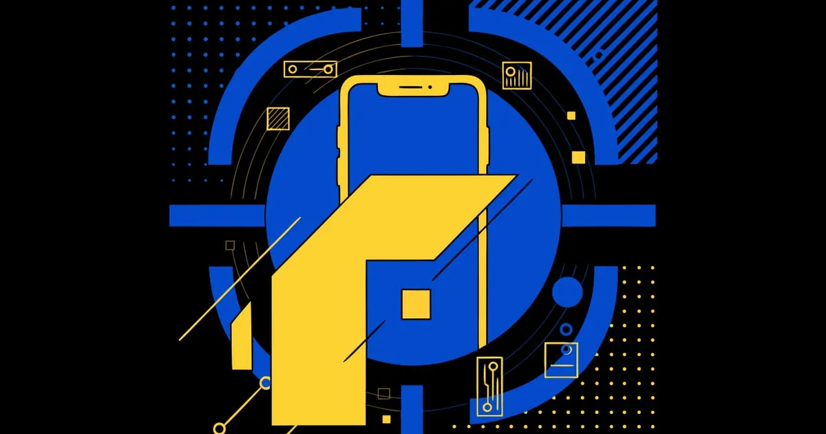Abstract flat-vector editorial illustration for "Firebase Postmortem Blames a Two-Line Cleanup for iOS Crashes"