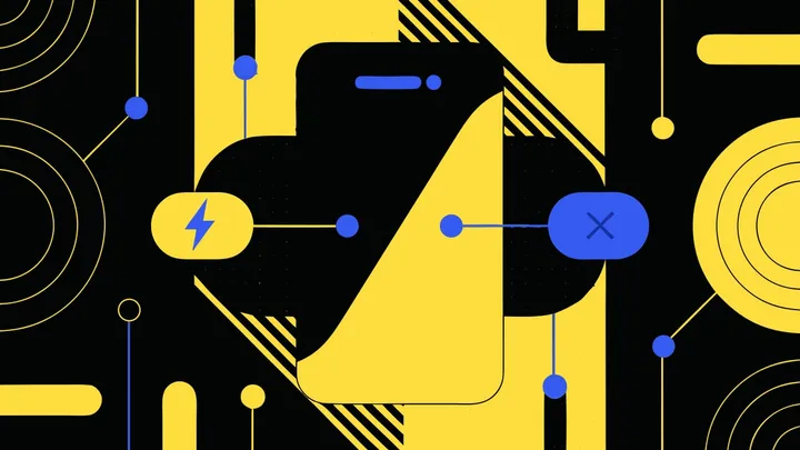 Abstract flat-vector editorial illustration for "Firebase Crashlytics Now Separates Android 17's Memory Kills"
