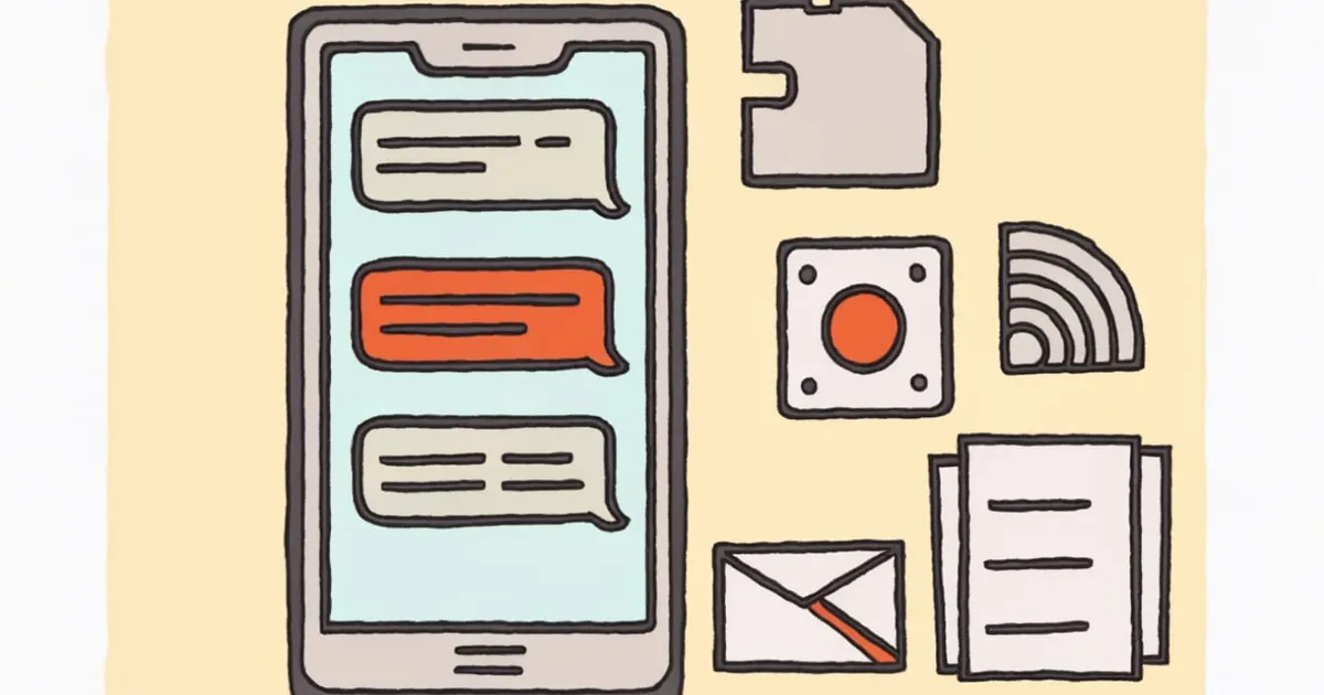 Hand-drawn editorial illustration for "Firebase Phone Number Verification Adds 10 Carriers, Six on Vodafone"