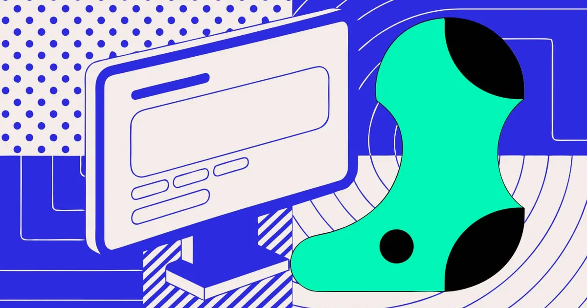 Abstract flat-vector editorial illustration for "Netlify Puts Deploys and Agent Runs in One Activity Feed"