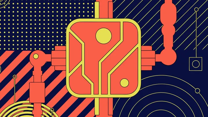 Abstract flat-vector editorial illustration for "Netlify Agent Runners Learn to Budget Before They Build"