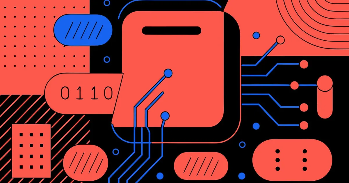 Abstract flat-vector editorial illustration for "Netlify's AI Gateway Gets a Model Built to Decide, Not Chat"