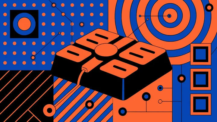Abstract flat-vector editorial illustration for "Netlify's AI Gateway Adds OpenRouter, but Only Privacy-Safe Models"
