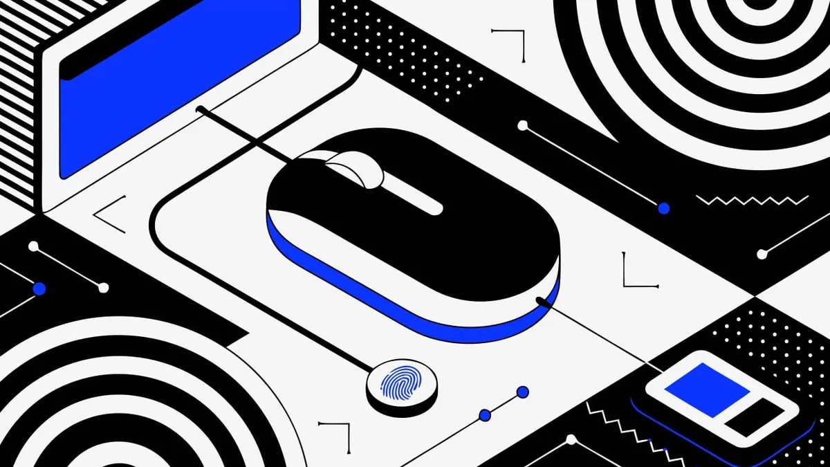 Abstract flat-vector editorial illustration for "Netlify Functions Can Now See Who Is Visiting a Protected Site"