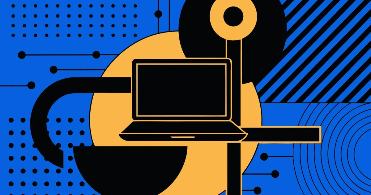 Abstract flat-vector editorial illustration for "Netlify Adds a Kill Switch for Runaway AI Agent Spend"