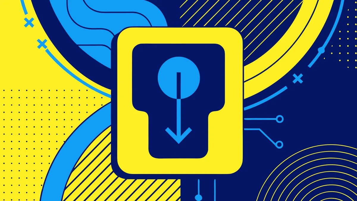 Abstract flat-vector editorial illustration for "Netlify's SSO Login No Longer Needs a Team ID"