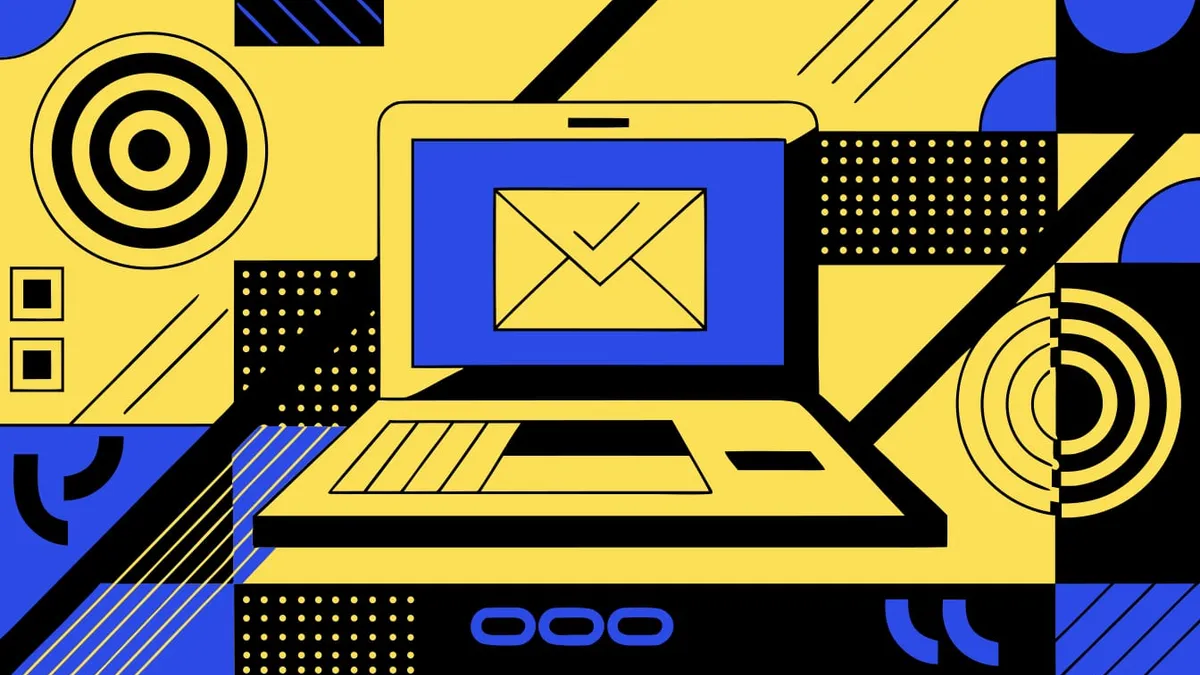 Abstract flat-vector editorial illustration for "Netlify Lets SSO Teams Sign In With Just an Email Address"