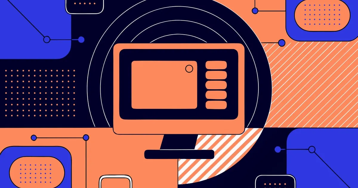 Abstract flat-vector editorial illustration for "Netlify Moves Enterprise Support Tickets Into the Dashboard"