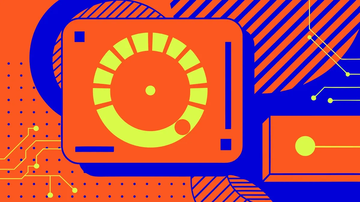 Abstract flat-vector editorial illustration for "Supabase Advisors Now Watch Service Error Rates, No Agent Required"