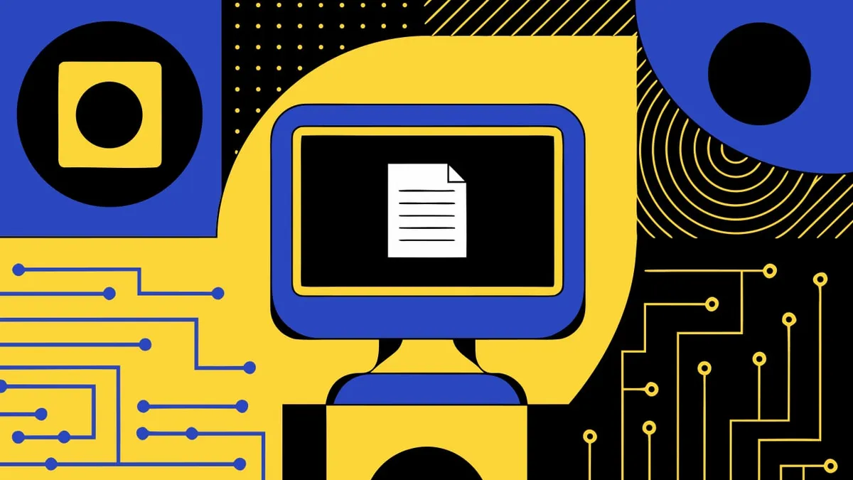 Abstract flat-vector editorial illustration for "Supabase Retires Its Logs API, Breaking AI Agents on MCP"