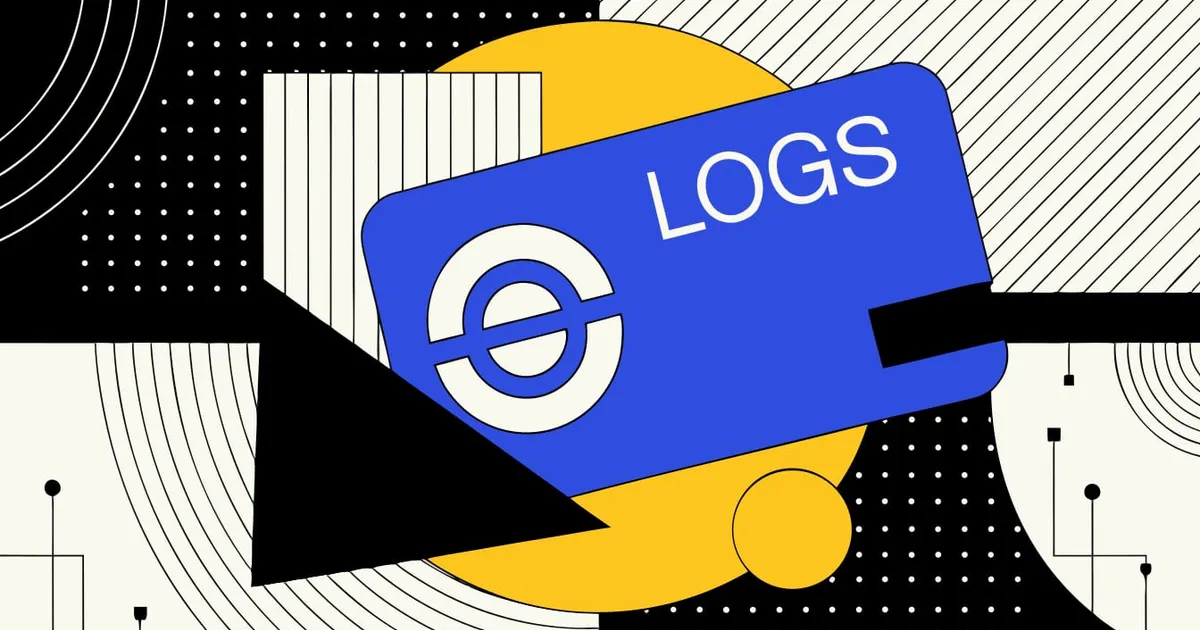 Abstract flat-vector editorial illustration for "Supabase Meters Logs Ingest, Delays the Bill Until 2027"
