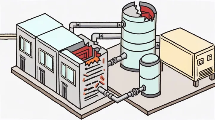 Hand-drawn editorial illustration for "Supabase Puts Multi-Node Postgres in Private Alpha, Not for Production"