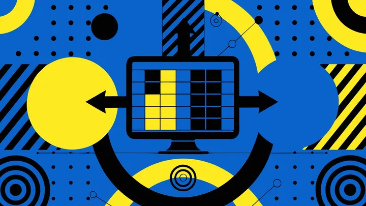 Abstract flat-vector editorial illustration for "Supabase Realtime Now Sends Only the Columns You Ask For"