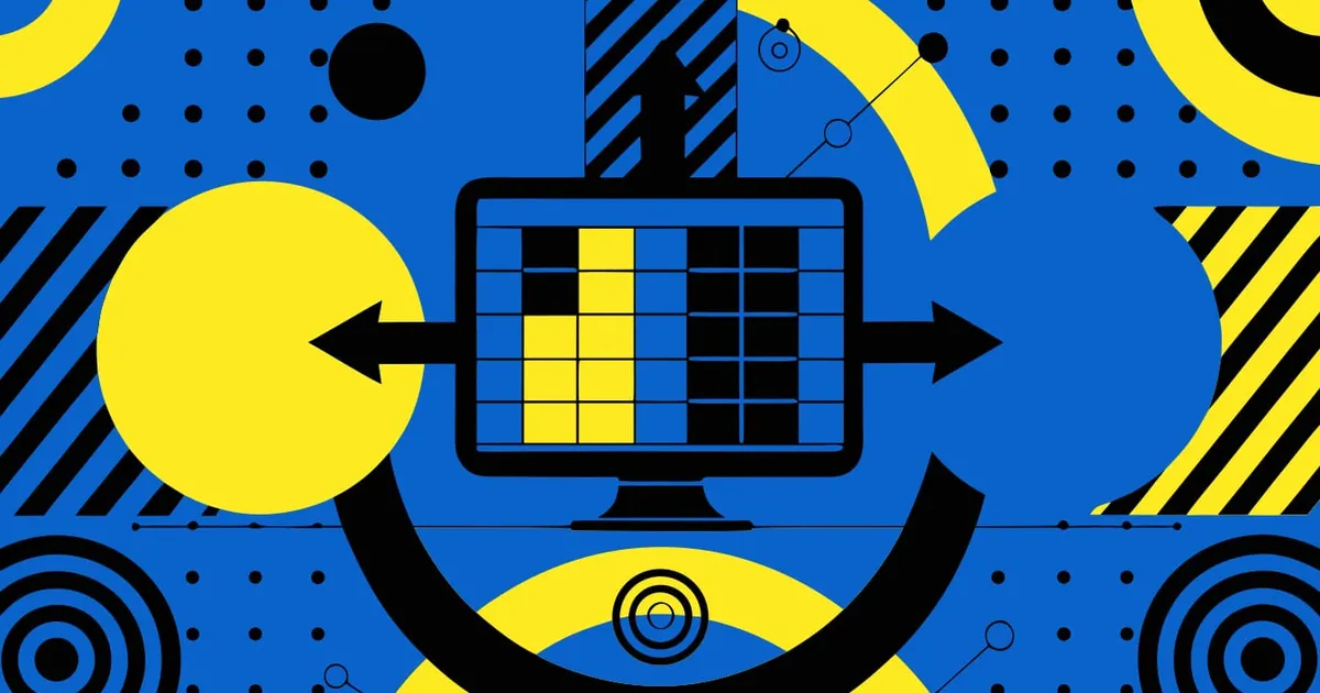 Abstract flat-vector editorial illustration for "Supabase Realtime Now Sends Only the Columns You Ask For"