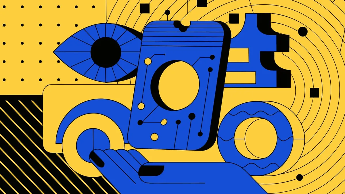 Abstract flat-vector editorial illustration for "Supabase Finally Lets You Scope a Personal Access Token"