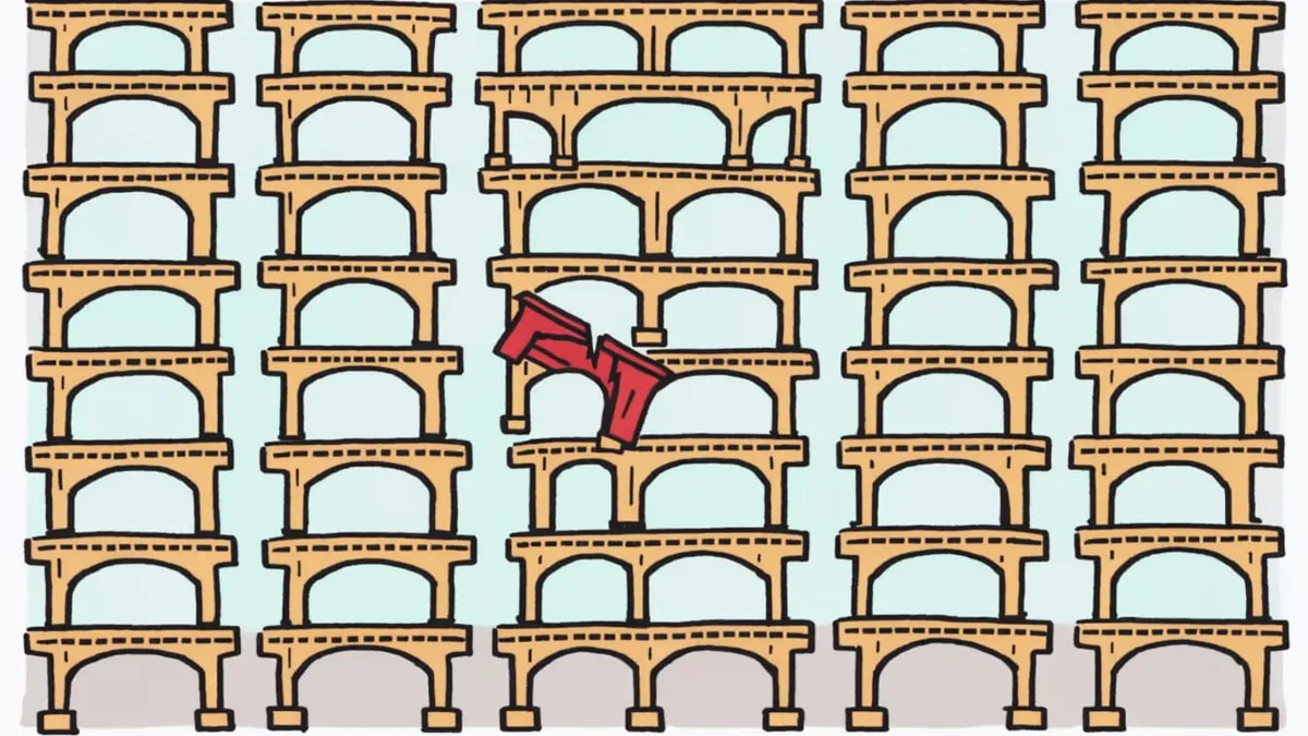 Hand-drawn editorial illustration for "Supabase Kills Four Framework Adapters in @supabase/server Dec. 1"