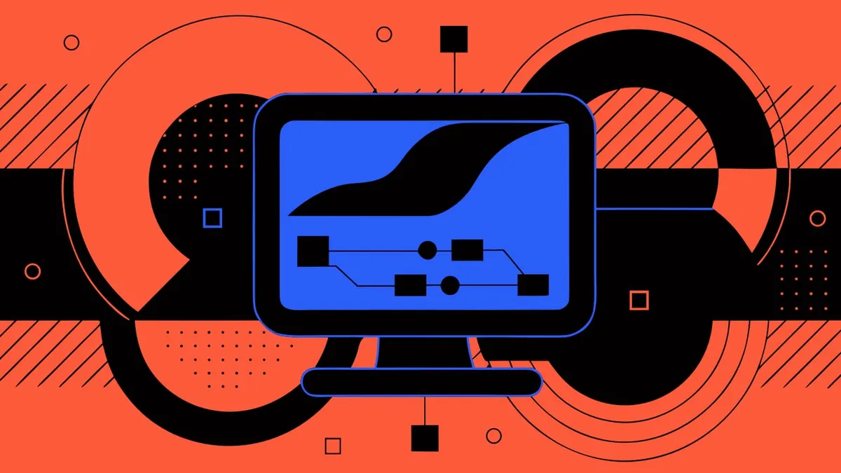 Abstract flat-vector editorial illustration for "Vercel Now Shows Which Pages AI Bots Crawl and Fetch"