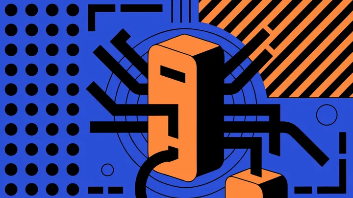 Abstract flat-vector editorial illustration for "Vercel Functions Can Now Reach AWS Databases Off the Public Internet"