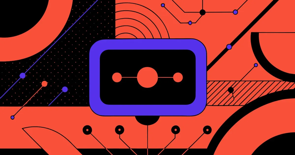 Abstract flat-vector editorial illustration for "Vercel's CLI Now Touches DNS, but Refuses to Act Alone"