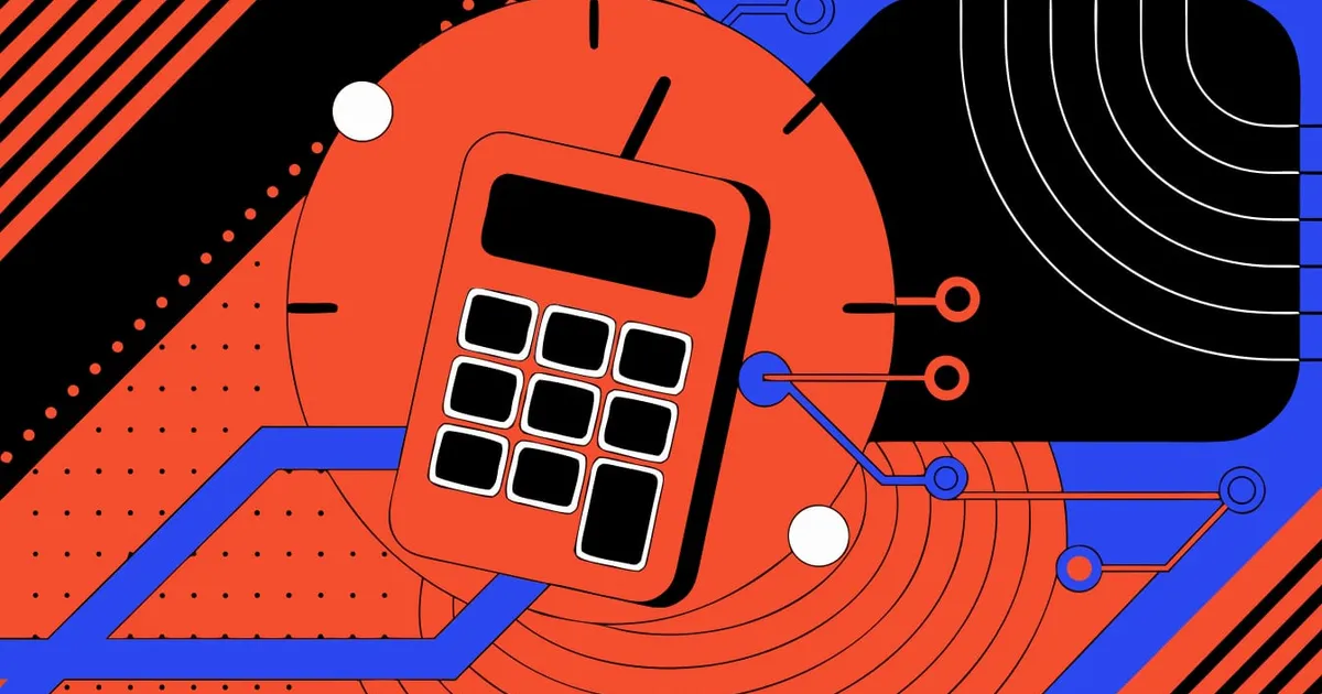 Abstract flat-vector editorial illustration for "Vercel Shows the CPU-Minute Math Behind the Surprise Bills"