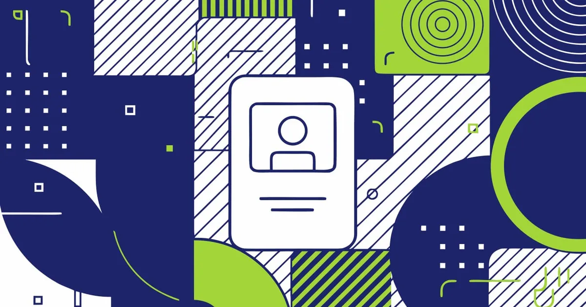 Abstract flat-vector editorial illustration for "Vercel Puts Internal Apps and AI Agents Behind Your Identity Provider"