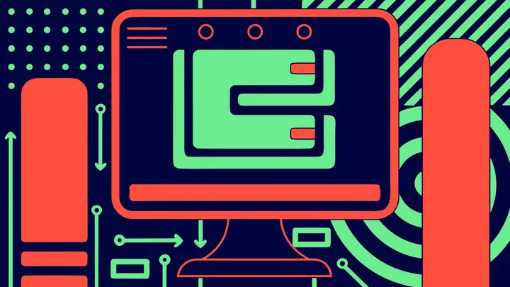 Abstract flat-vector editorial illustration for "Vercel Sandbox Is Now One of Eight Places to Run Cursor's Agents"