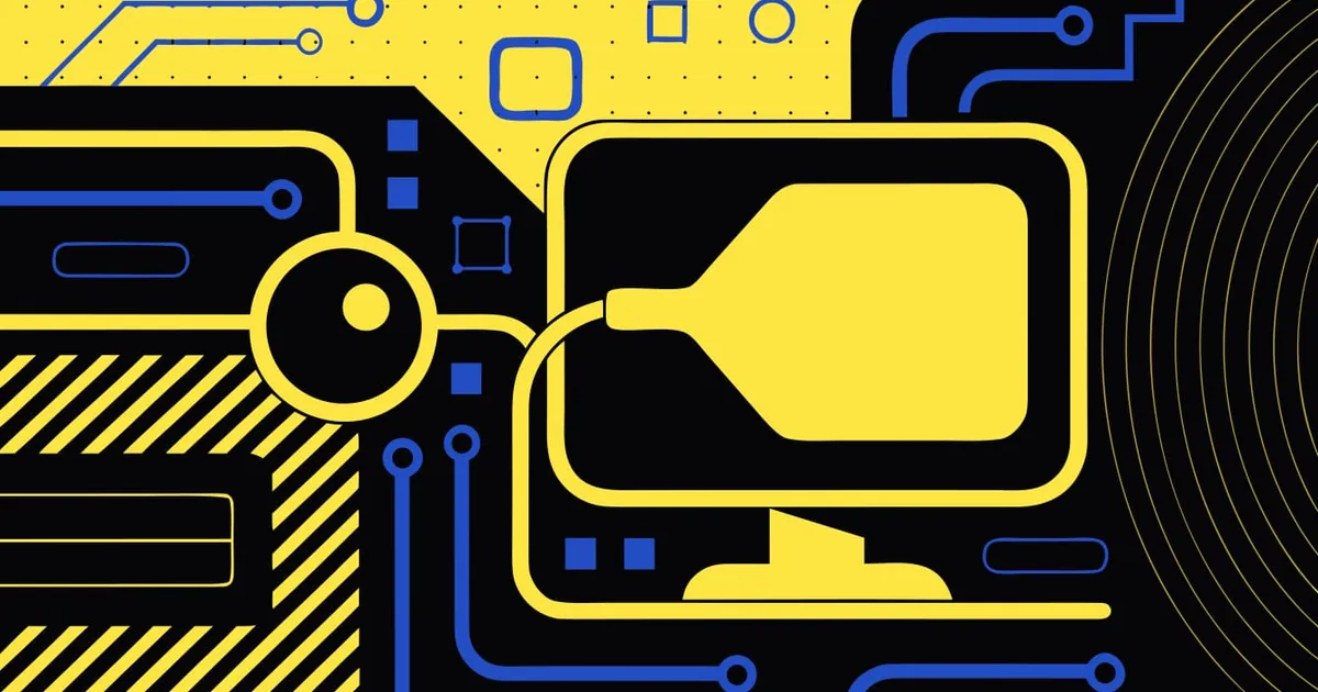 Abstract flat-vector editorial illustration for "Vercel Confirms a KVM Zero-Day Found by Its Sandbox Bounty"