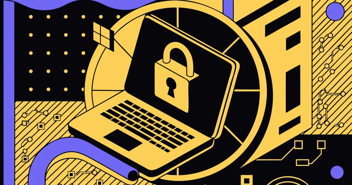 Abstract flat-vector editorial illustration for "Vercel Puts $1M on the Line to Prove Its Sandbox Holds"