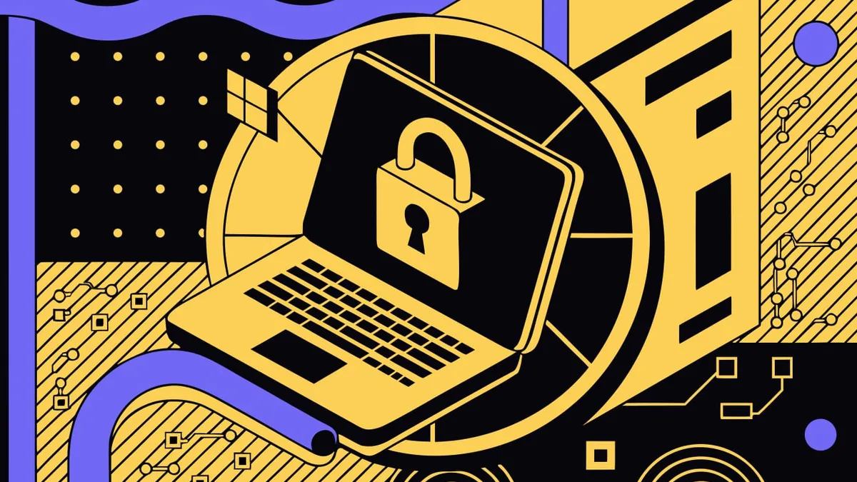 Abstract flat-vector editorial illustration for "Vercel Puts $1M on the Line to Prove Its Sandbox Holds"