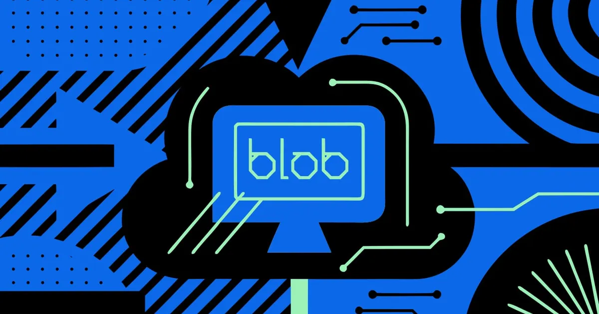 Abstract flat-vector editorial illustration for "Vercel Uncaps Blob Stores, Then Meters Creating One"